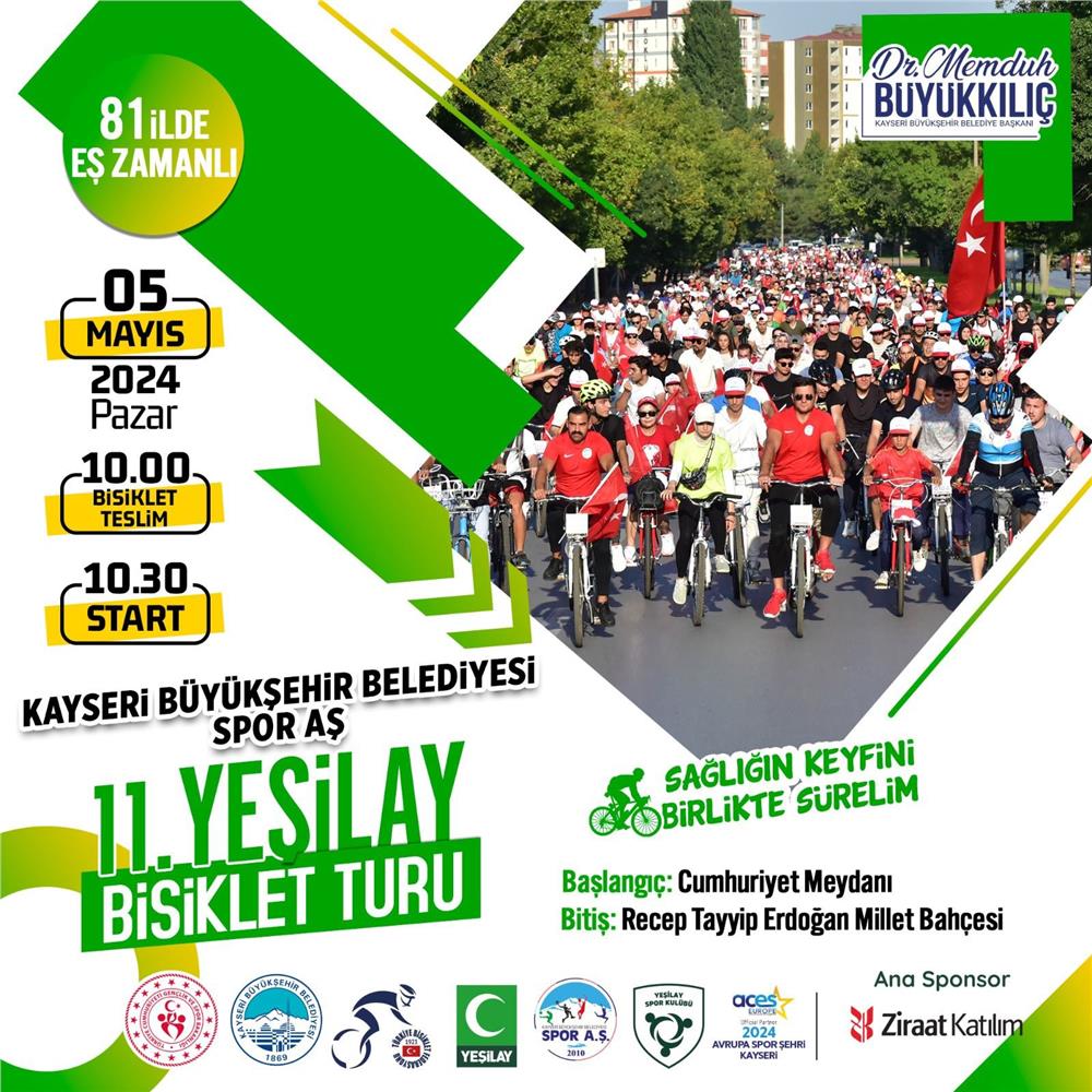 Spor A.Ş.'den 11. Yeşilay Bisiklet Turu