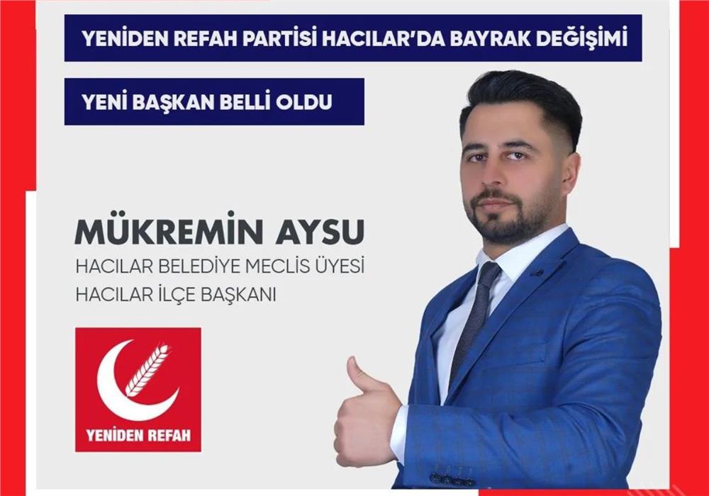 Yeniden Refah Partisi Hacılar’da Bayrak Değişimi Yeniden Refah Partisi Hacılar’da Bayrak Değişimi