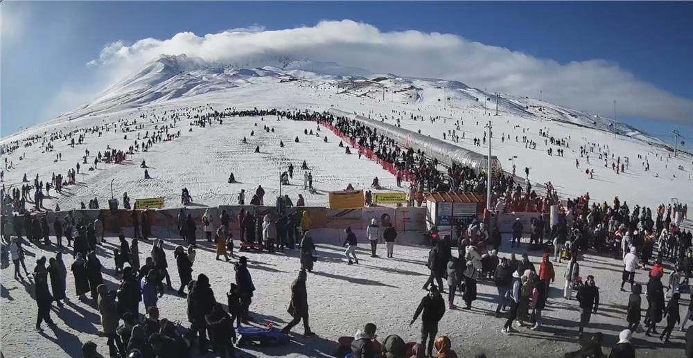 Erciyes'te sömestir bereketi Erciyes'te sömestir bereketi