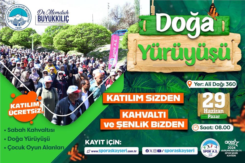 Doğa yürüyüşüne davet Doğa yürüyüşüne davet