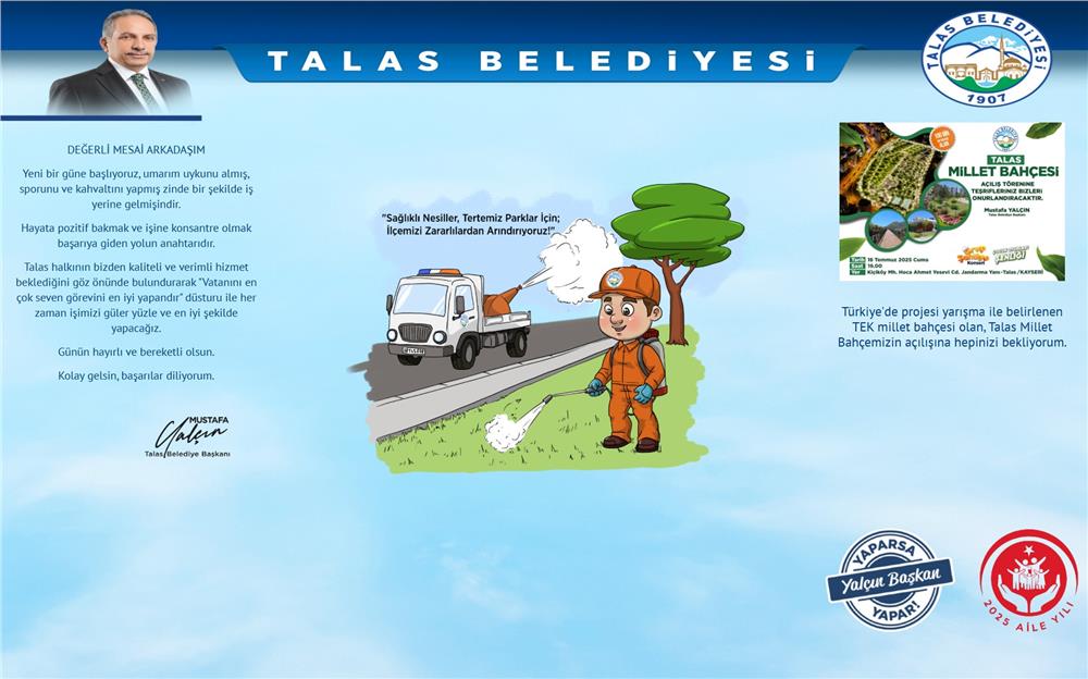 Başkan Yalçın'dan personele moralli başlangıç mesajı