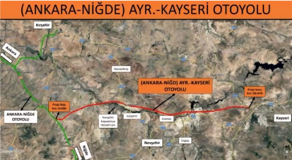 Kayseri otoyolunu Elitaş duyurdu Kayseri otoyolunu Elitaş duyurdu