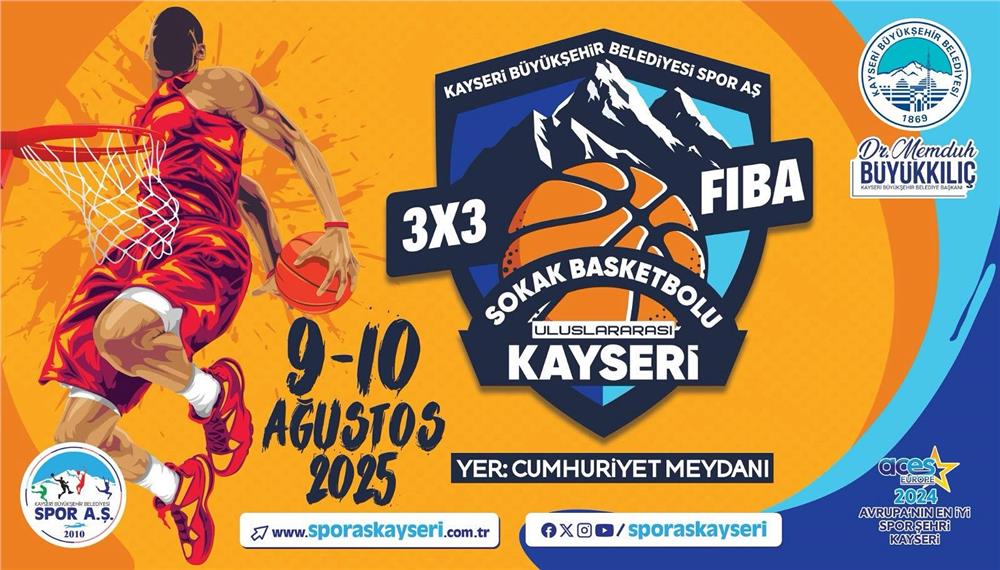Kayseri'de sokak basketbolu heyecanı yaşanacak