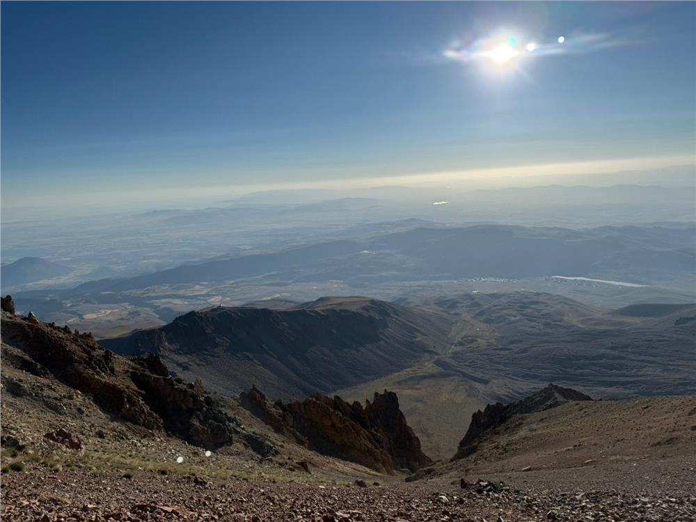 Erciyes'in 3 bin 917 rakımında muhteşem görüntüler