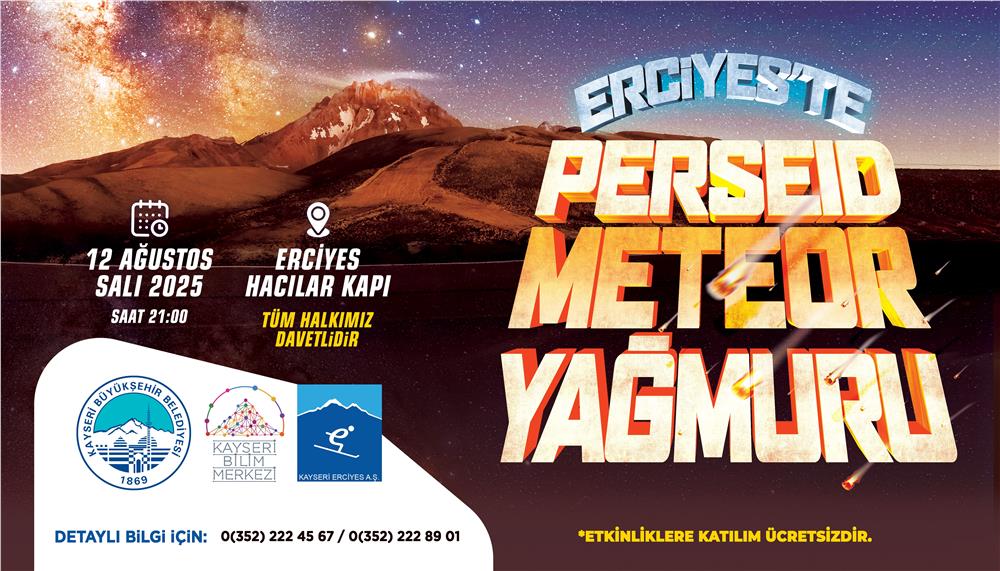 Gökyüzü tutkunları, meteor yağmuru için Erciyes'te buluşacak