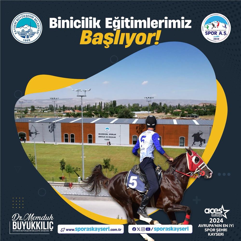 Spor A.Ş.'nin binicilik eğitimleri için kayıtlar başladı Spor A.Ş.'nin binicilik eğitimleri için kayıtlar başladı