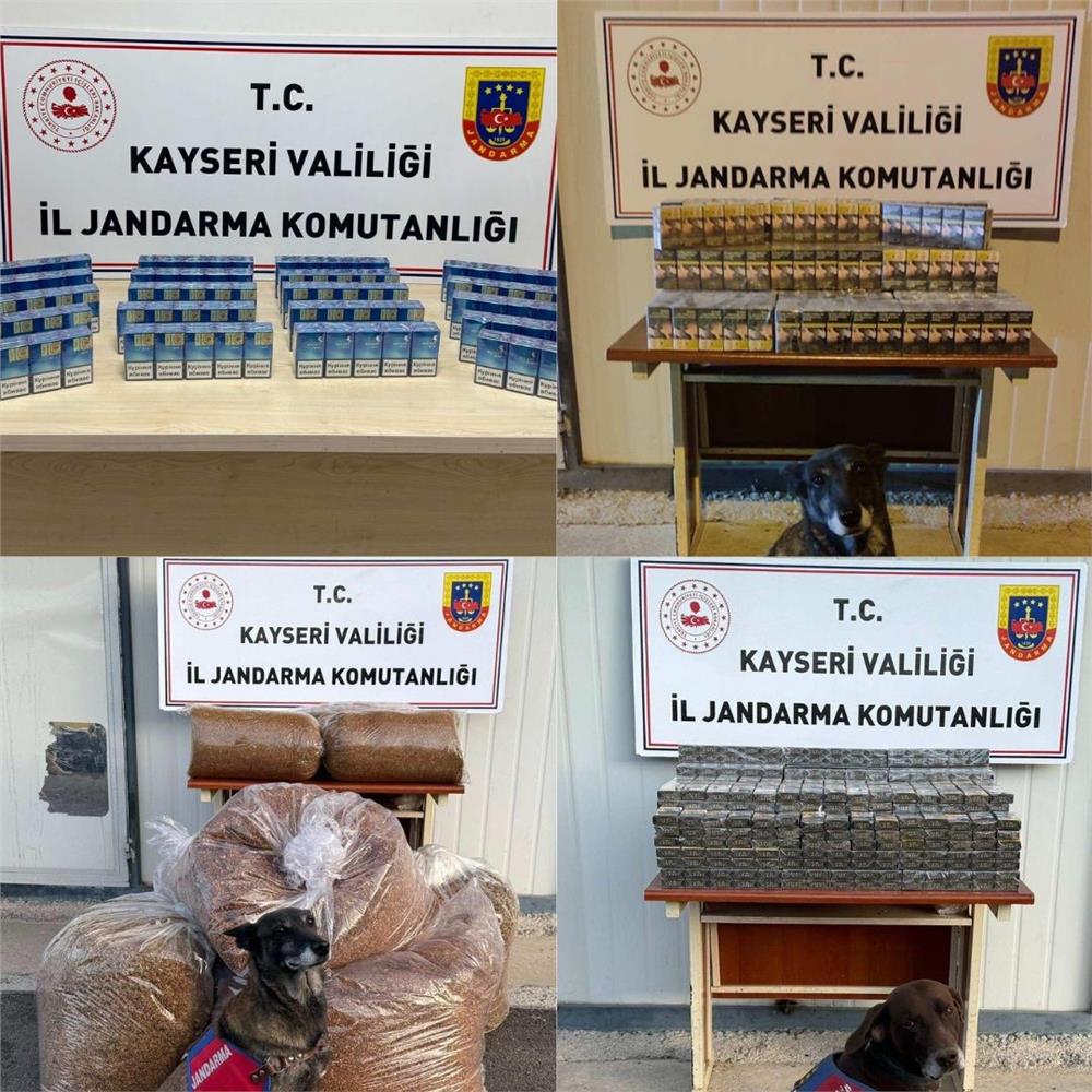 Kayseri’de Jandarmadan Kaçak Sigara Operasyonu