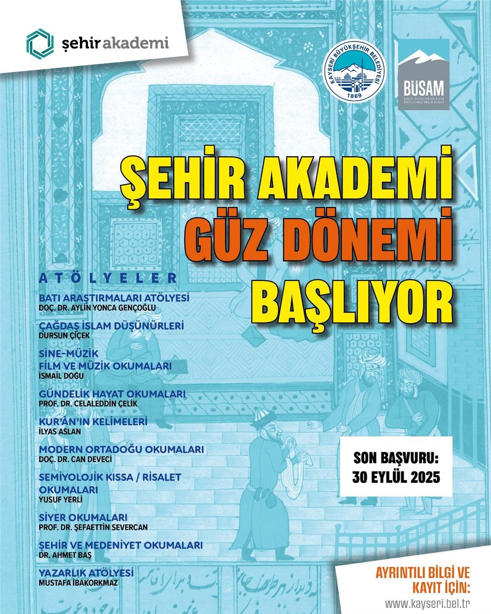 Şehir Akademi 2025 Güz Dönemi Başlıyor
