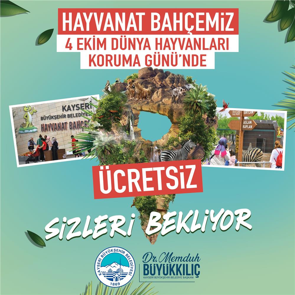 4 Ekim’de Hayvanat Bahçesi Ücretsiz Olacak