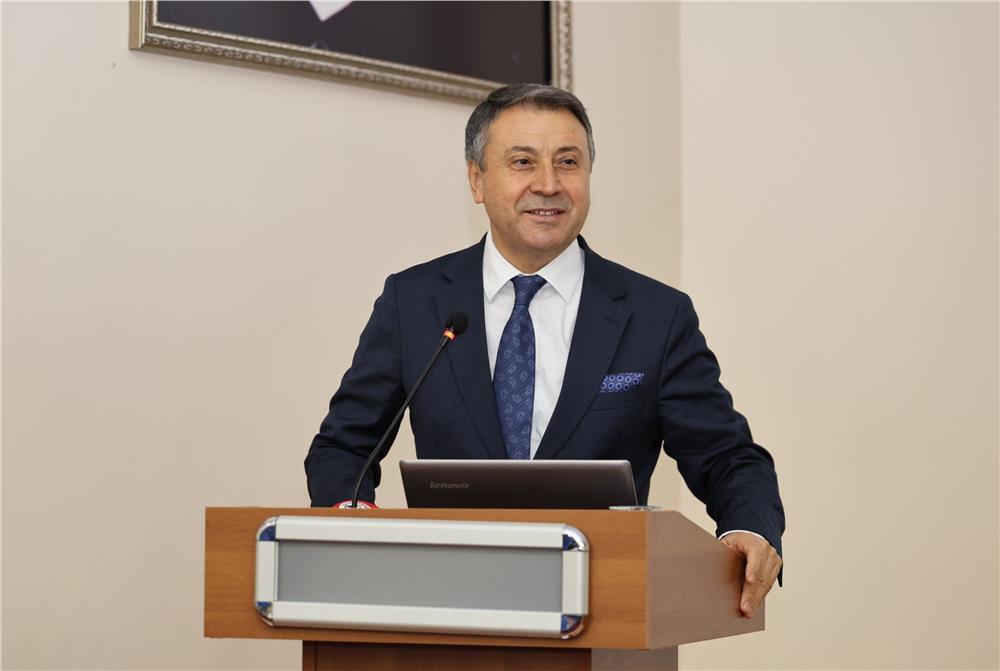 ASFAT Genel Müdürü Prof. Dr. İlbaş'tan Rektör Altun'a Ziyaret ve ERÜ'de Açılış Dersi ASFAT Genel Müdürü Prof. Dr. İlbaş'tan Rektör Altun'a Ziyaret ve ERÜ'de Açılış Dersi