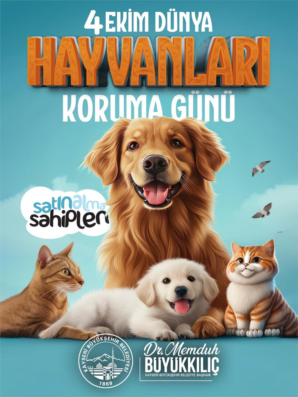 Başkan Büyükkılıç’tan Dünya Hayvanları Koruma Günü Mesajı