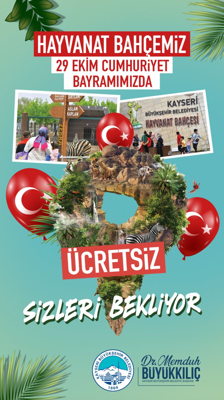Başkan Büyükkılıç’tan, Hayvanseverlere Cumhuriyet Bayramı Jesti Başkan Büyükkılıç’tan, Hayvanseverlere Cumhuriyet Bayramı Jesti