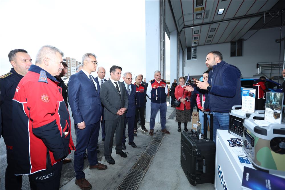 Kayseri Büyükşehir’den Lityum İyon Batarya Yangını Tatbikatı