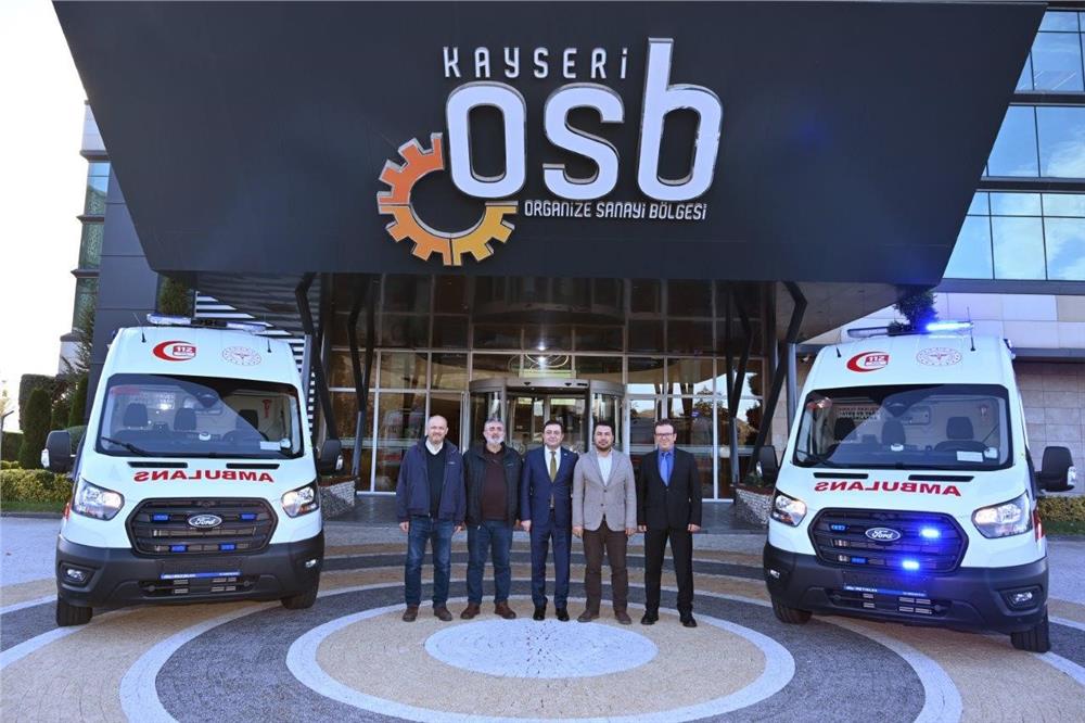 Kayseri OSB, Sağlık Müdürlüğü’ne tahsis edilmek üzere 2 ambulansı filosuna kattı Kayseri OSB, Sağlık Müdürlüğü’ne tahsis edilmek üzere 2 ambulansı filosuna kattı