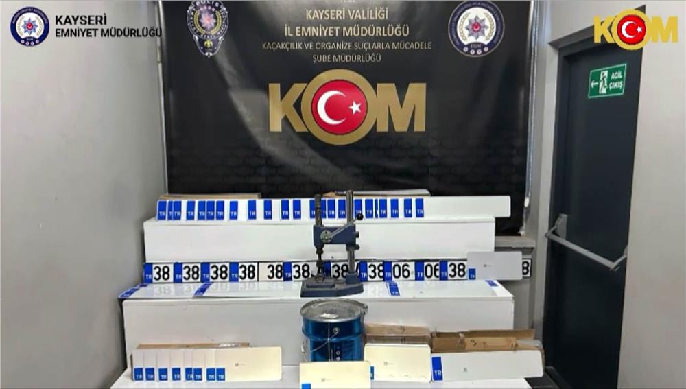 Kayseri’de APP Plaka Operasyonu: 2 Gözaltı