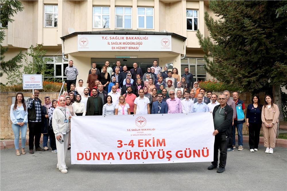 Kayseri’de Dünya Yürüyüş Günü Etkinliği