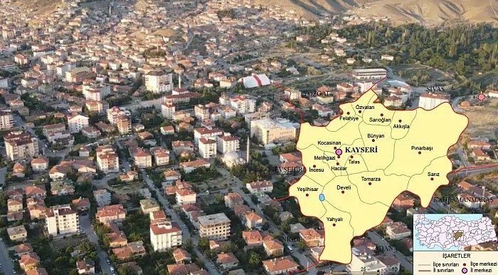 Kayseri'de İncesu ilçesine bağlı mahalle ilçe oldu