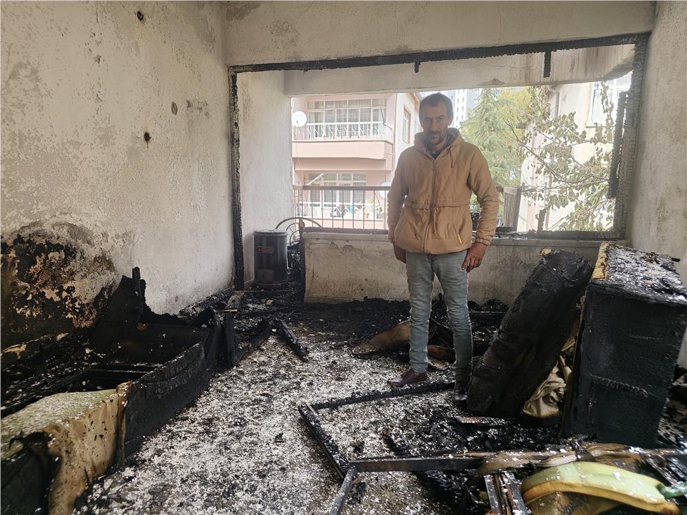 Talas Belediyesi Yangın Mağduru Aileye Kucak Açtı Talas Belediyesi Yangın Mağduru Aileye Kucak Açtı