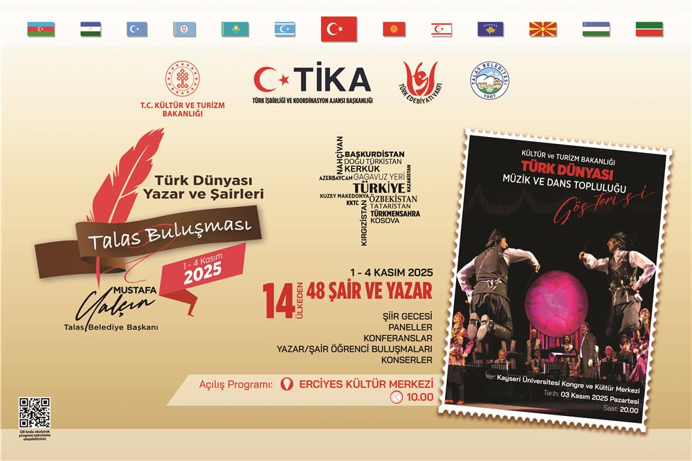 Türk dünyasının yazar ve şairleri Kayseri'de buluşacak