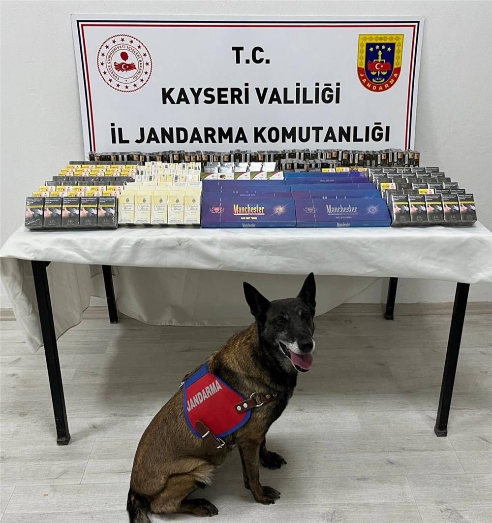 Kayseri’de 500 paket kaçak sigara ele geçirildi