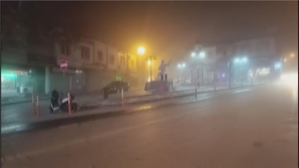 Develi’de yoğun sis etkili oldu