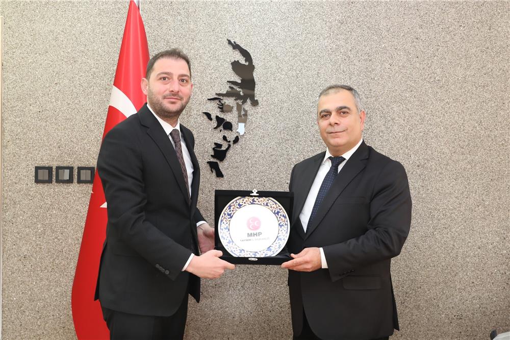 Mhp Kayseri il başkanı Kalın kaski genel müdürünü ziyaret etti