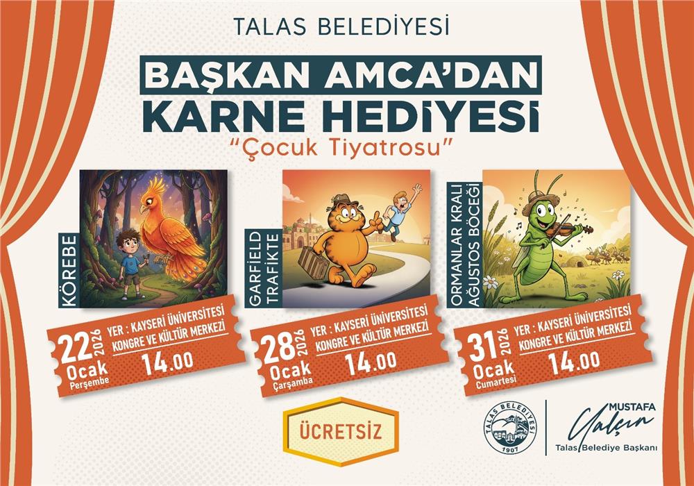 Başkan Yalçın'dan çocuklara karne hediyesi tiyatro şöleni