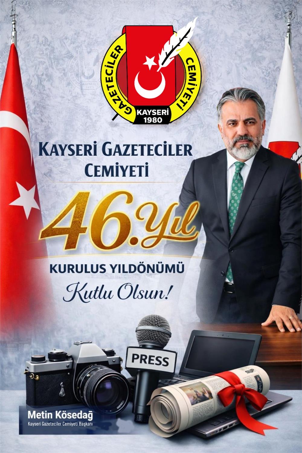 Kayseri Gazeteciler Cemiyeti 46 Yaşında