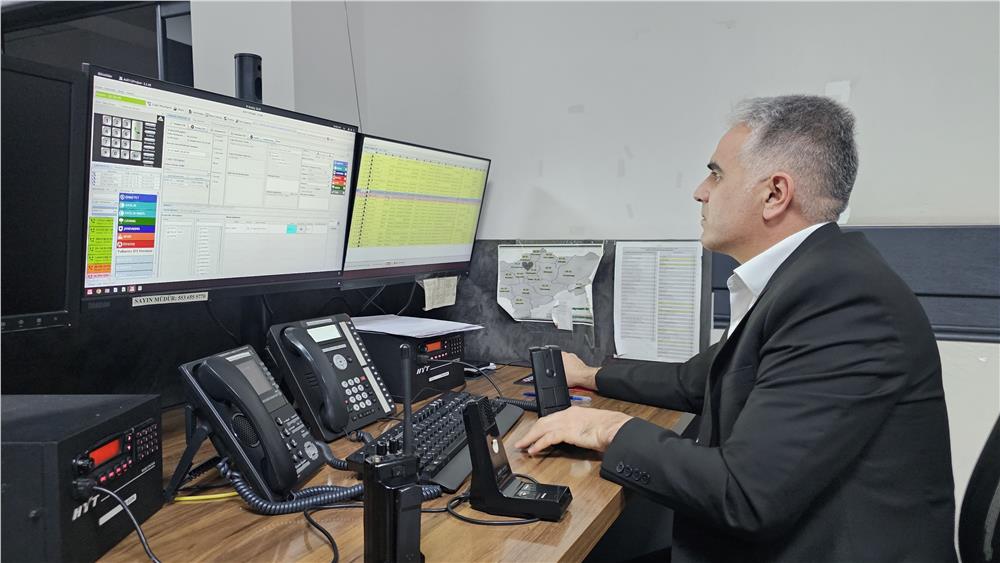 Kayseri polisi kameraları izliyor, güvenliği sağlıyor