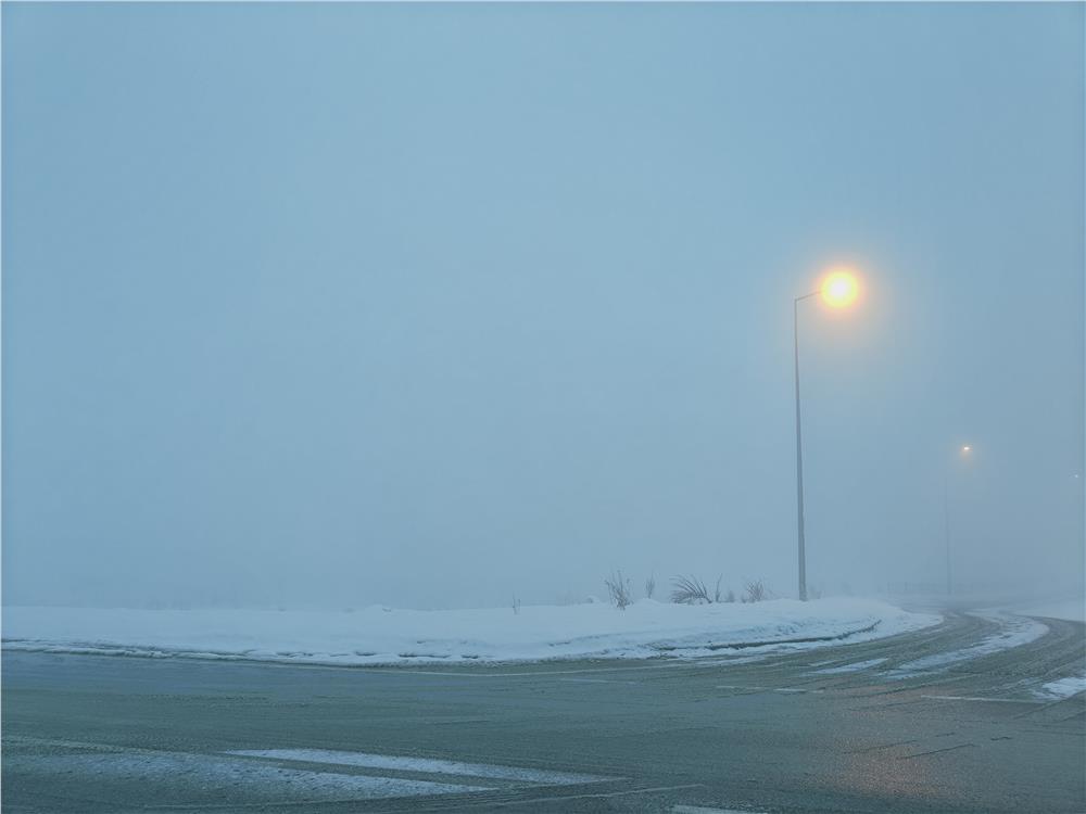 Kayseri'de görüş mesafesine sis engeli