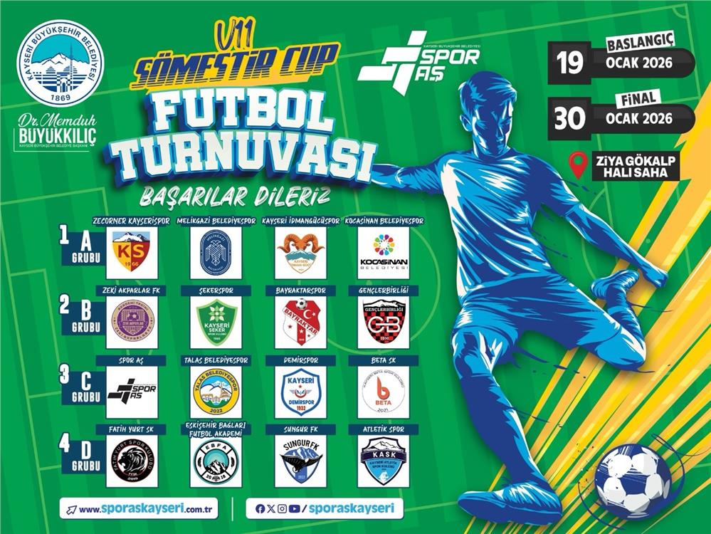 Spor A.Ş.’den U11 Sömestir Cup Futbol Turnuvası