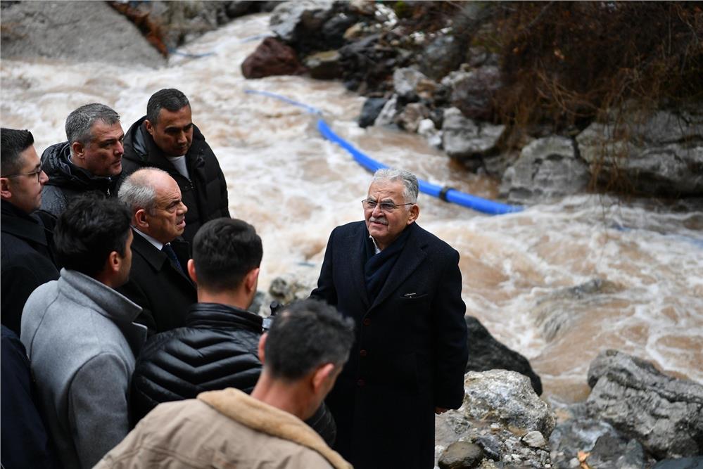 Başkan Büyükkılıç'tan Yahyalı'ya 'geçmiş olsun' ziyareti