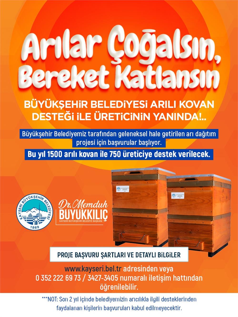 Büyükşehir'den 'Arılar Çoğalsın, Bereket Katlansın' Projesi