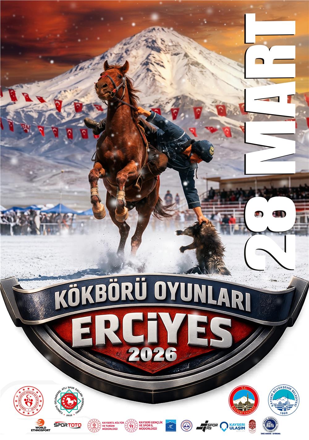 Büyükşehirden Erciyes’te ‘Kökbörü Oyunları’ iş birliği