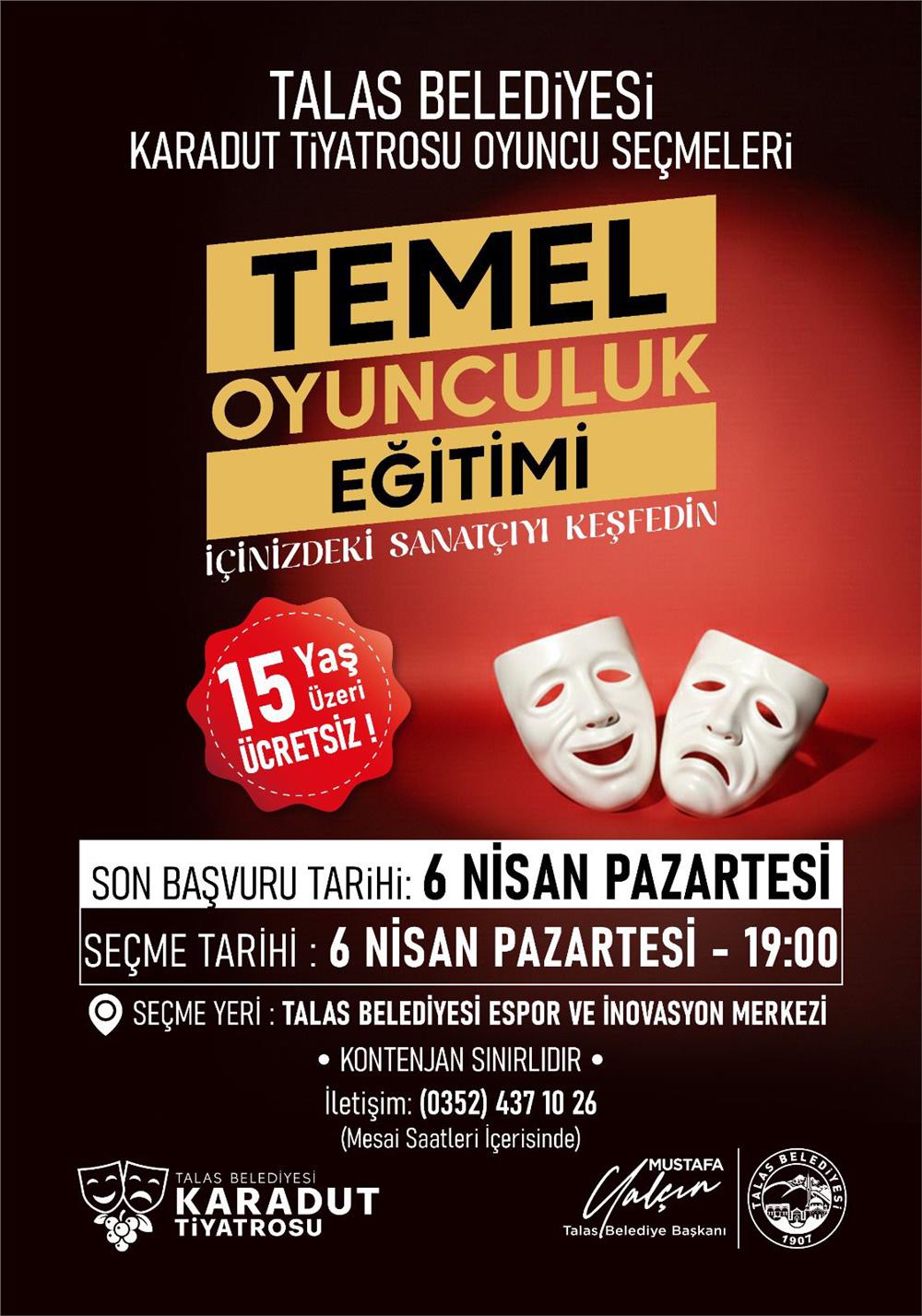 Karadut Tiyatrosu’na yeni yetenekler için son çağrı