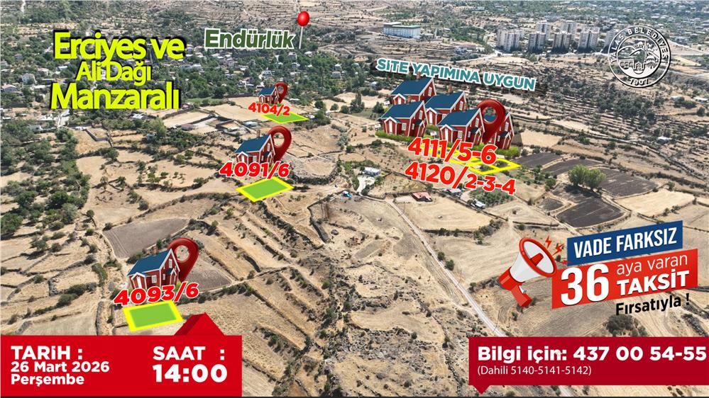 Talas’ın gözde lokasyonlarında villa parseli fırsatı