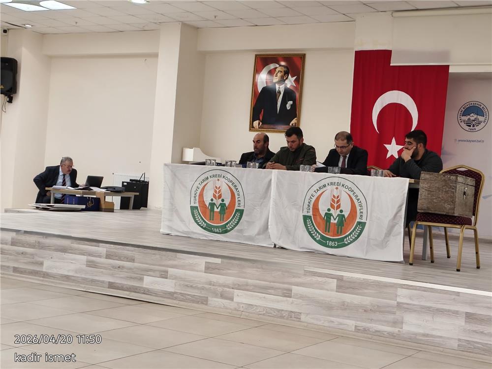 Tomarza Tarım Kredi Kooperatifinde Başkan Tezcan gücen tazeledi