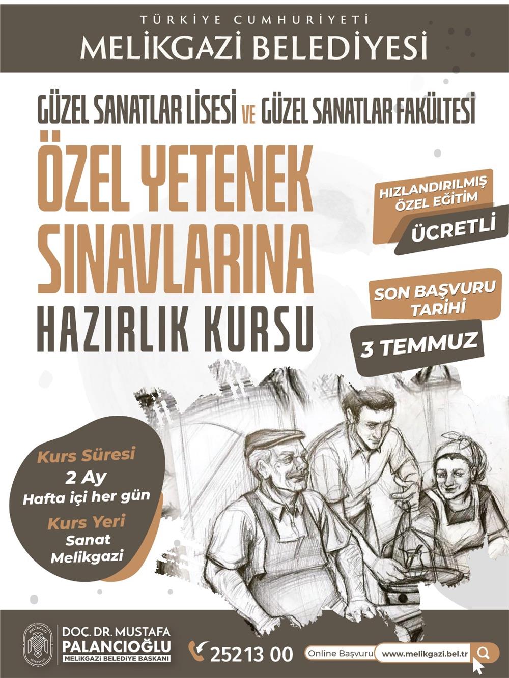 Melikgazi Belediyesi’nden geleceğin sanatçılarına büyük destek