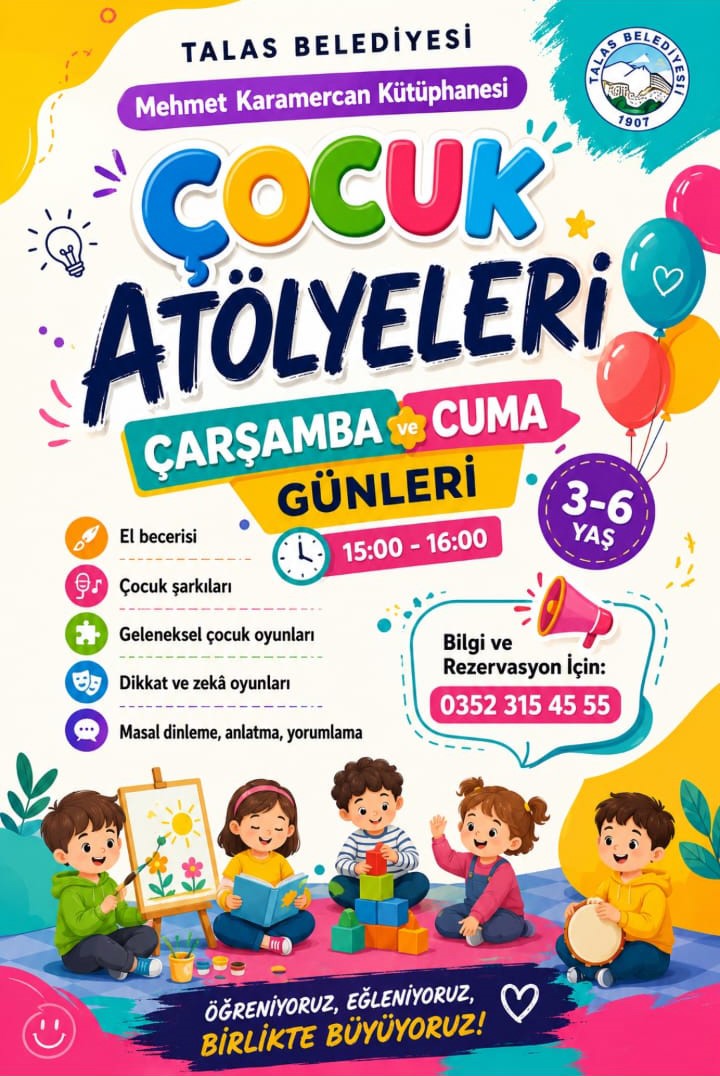 Miniklerin yaz tatili Talas