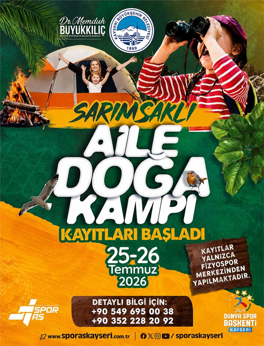 Sarımsaklı Aile Doğa Kampı başladı