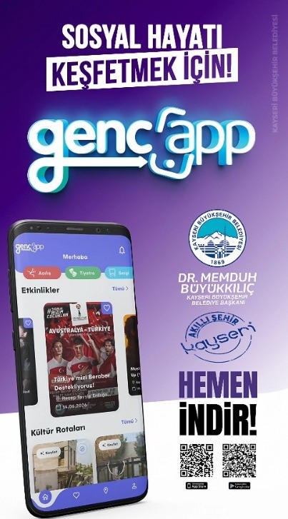 Büyükşehir, GençApp ile Kayseri'nin sosyal hayatını dijitalleştirdi