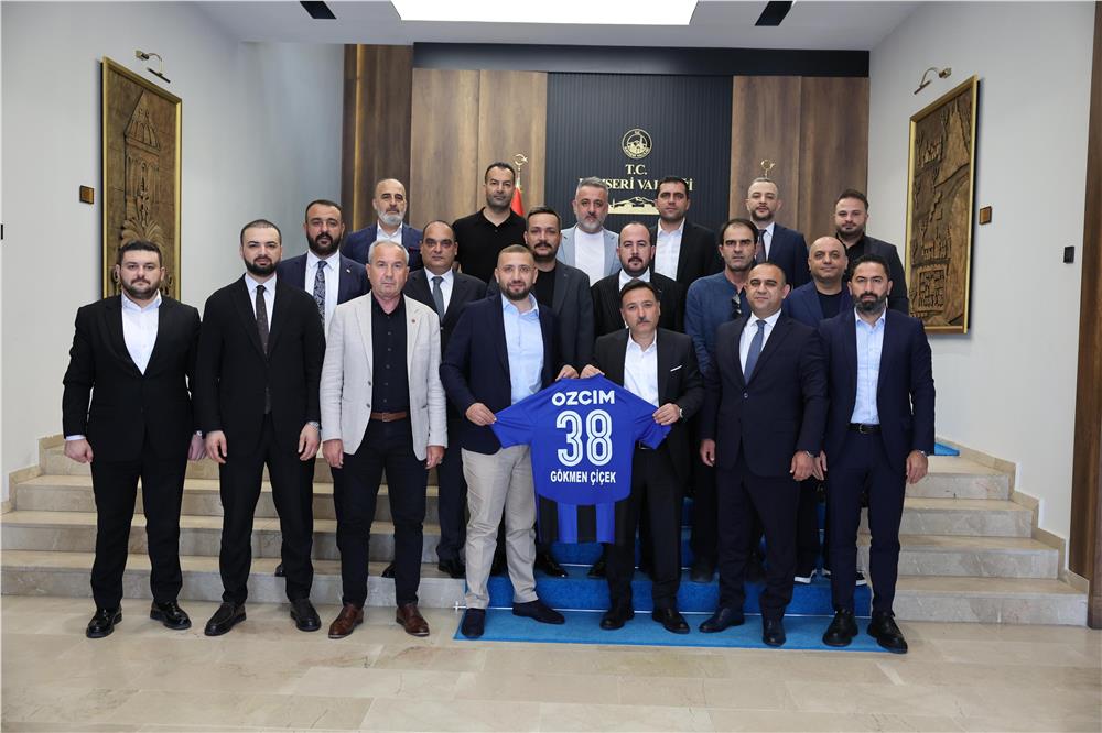 Erciyes 38 FK yönetiminden Vali Çiçek’e ziyaret