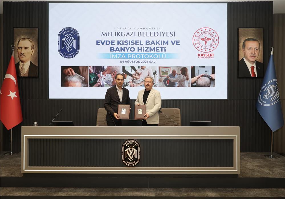 Melikgazi Belediyesi’nde evde kişisel bakım hizmeti protokolü imzalandı