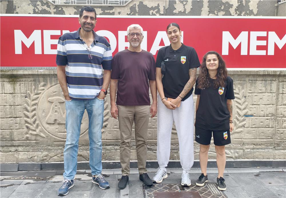 Melikgazi Kayseri Basketbol'un yeni transferi Honey Kaur sağlık kontrolünden geçti