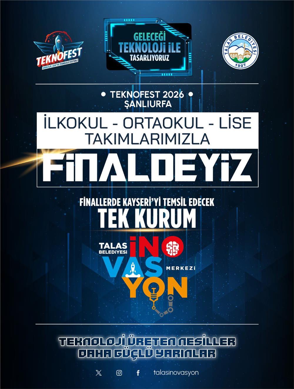 Talas İnovasyon Merkezi TEKNOFEST'te tarih yazdı