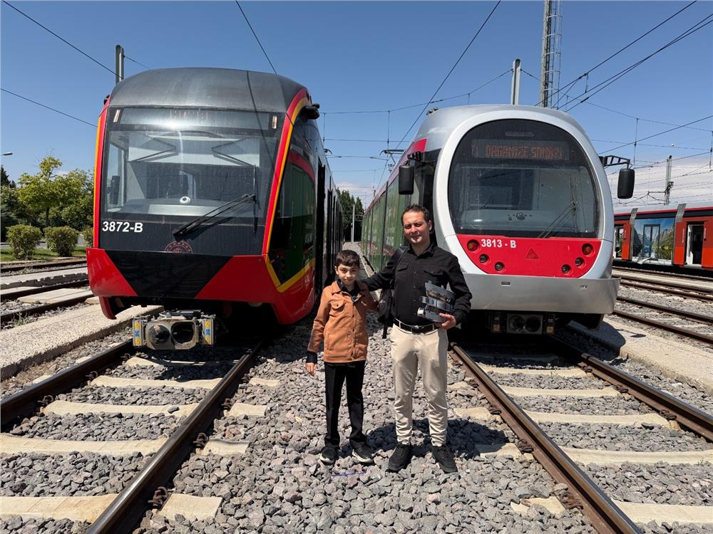 Tramvay tutkunu Miraç'ın hayali gerçek oldu