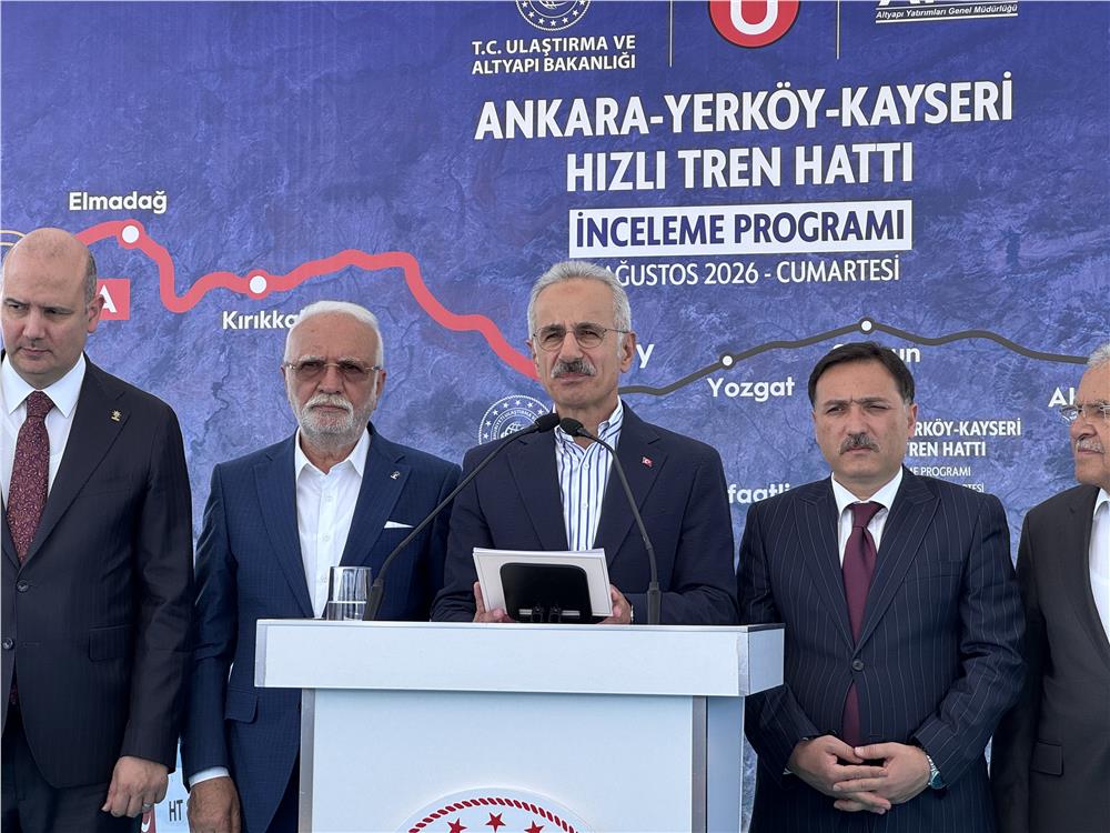 Uraloğlu: Yerköy - Kayseri Yüksek Hızlı Tren Projesi'nde işin yarısını tamamladık