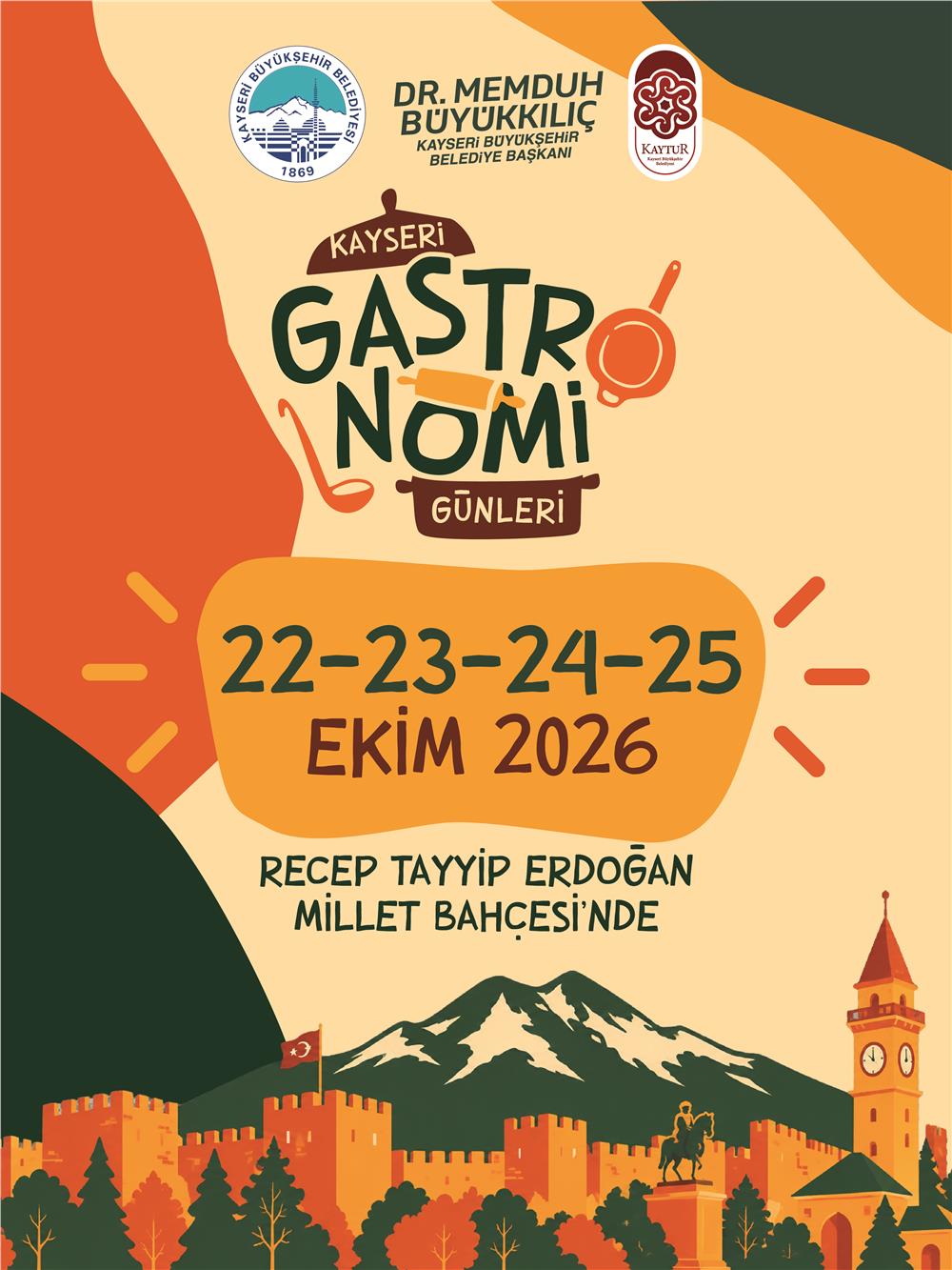 Başkan Büyükkılıç duyurdu: Gastronomi Günleri 22 Ekim’de başlıyor