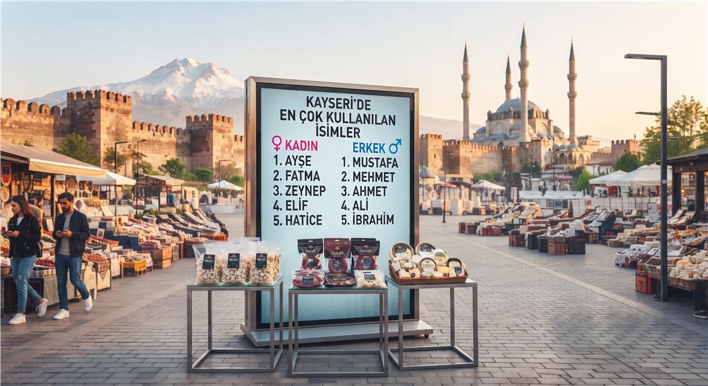 Kayseri’de bu isimleri kaç kişi taşıyor? İşte en çok kullanılan isimler