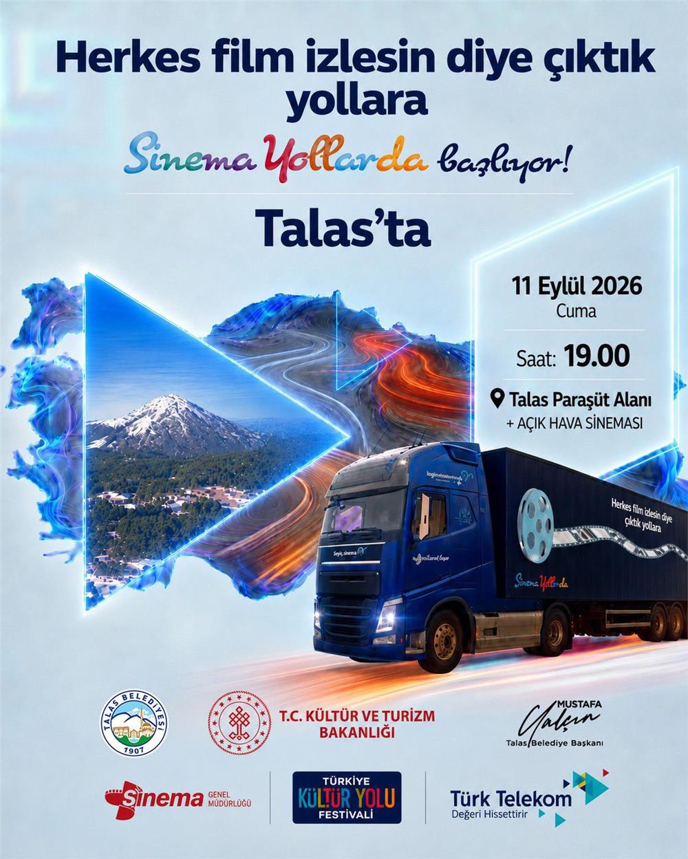 Sinema Tırı bu kez Talas’ta